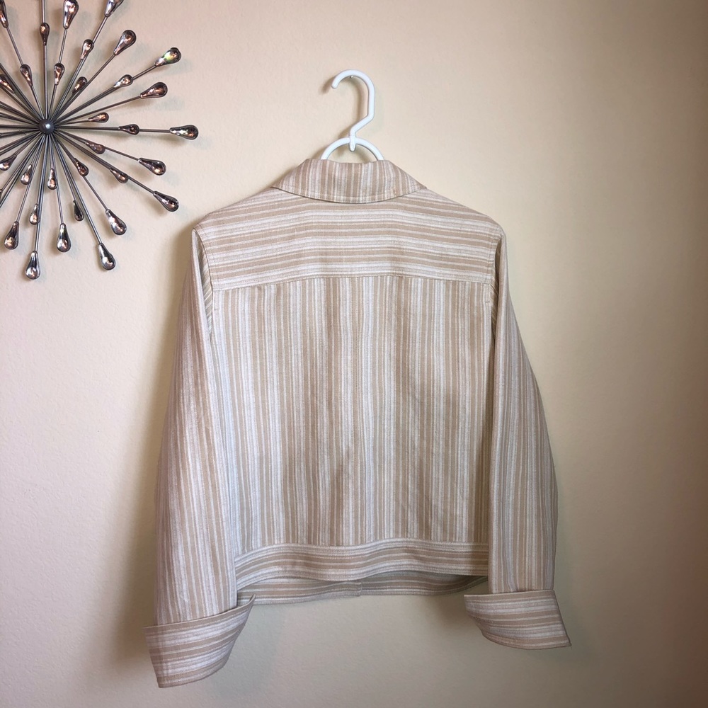 ISAAC MIZRAHI STRIPED JACKET XXL NWOT - Picture 3 of 7